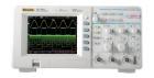 DS1102C混合信號(hào)數(shù)字示波器;帶寬:100 MHz;2通道,實(shí)時(shí)采樣率400 MSa/s，等效采樣率高達(dá)25 GSa/s;存儲(chǔ)深度:1M采樣點(diǎn)（單通道），512K采樣點(diǎn)（雙通道）;彩色液晶顯示

