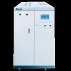 AN97015SSH  單相輸出程控變頻電源 輸出電壓低檔1～150V，高檔1～300V，效率高于85％。輸出容量：15KVA；電路方式：大屏幕液晶（320*240）顯示，IGBT/PWM脈沖寬度調(diào)節(jié)方式；工作方式：普通方式/步階方式（編程）/漸變方式（編程）
