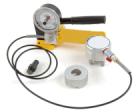 Elcometer 1941 PAT? GM01附著力測(cè)量?jī)x-- 20和40 kN20 kN或40 kN手動(dòng)液壓拉伸測(cè)量?jī)x，測(cè)量測(cè)試板上、噴射工件上的涂層（包括在熱噴射涂層）附著力。用直徑為50mm(2″) 和50x50mm(2x2″)方形測(cè)試元件，測(cè)量瓷磚黏合劑及其它粘性材料的附著力。
